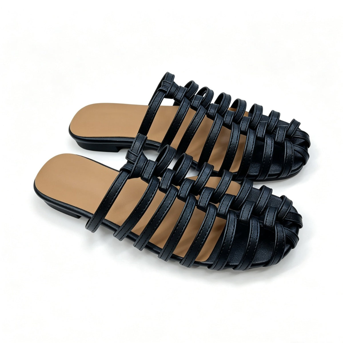 Woven Closed-Toe Slides