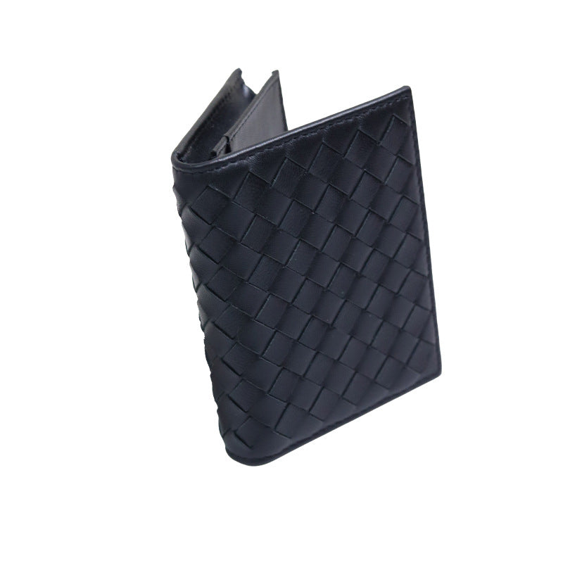 2025 woven sheepskin card holder men's women's portable thin and light business card holder coin card holder manufacturers wholesale