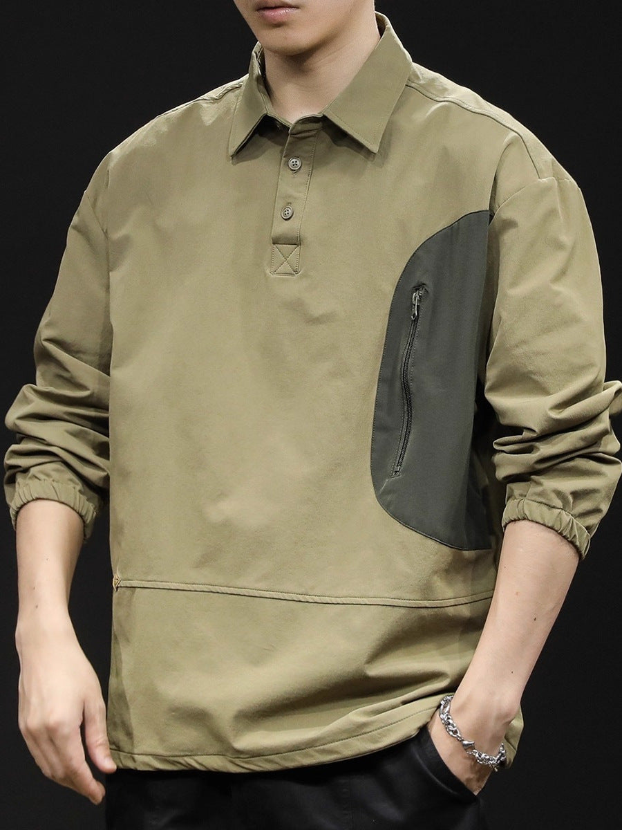 Utility Patch Polo Pullover