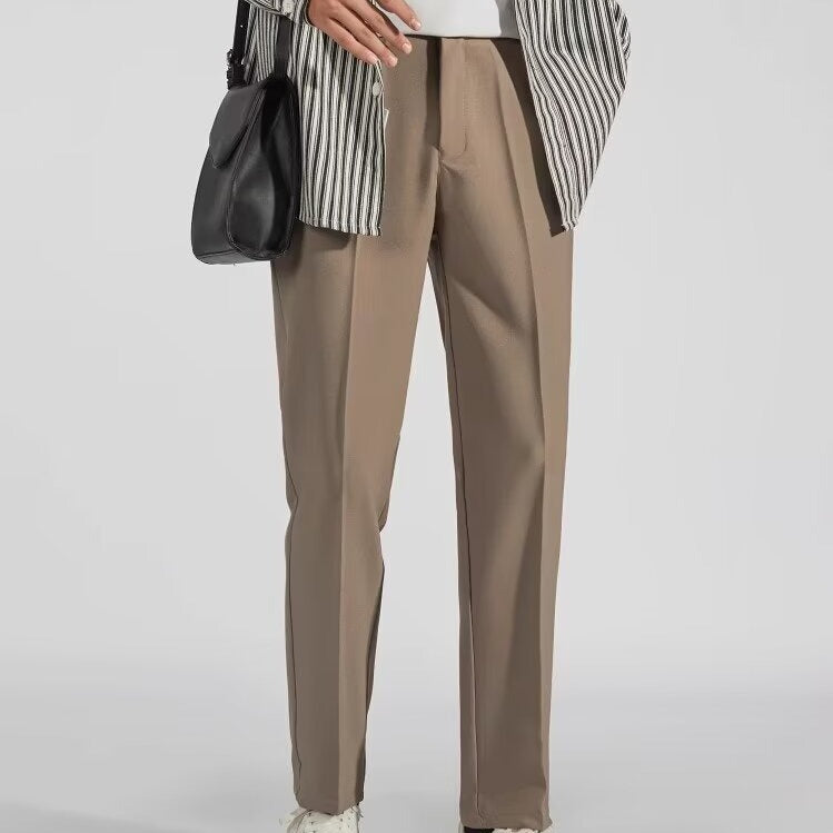 Men's Straight-Leg Business Casual Trousers