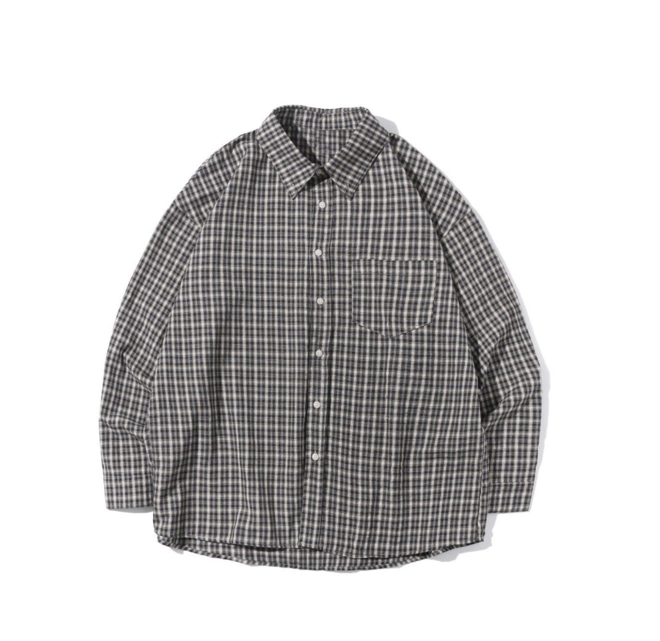 Vintage Plaid Shirt Jacket