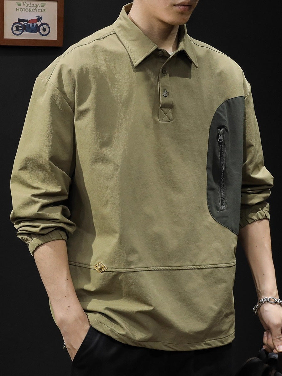 Utility Patch Polo Pullover