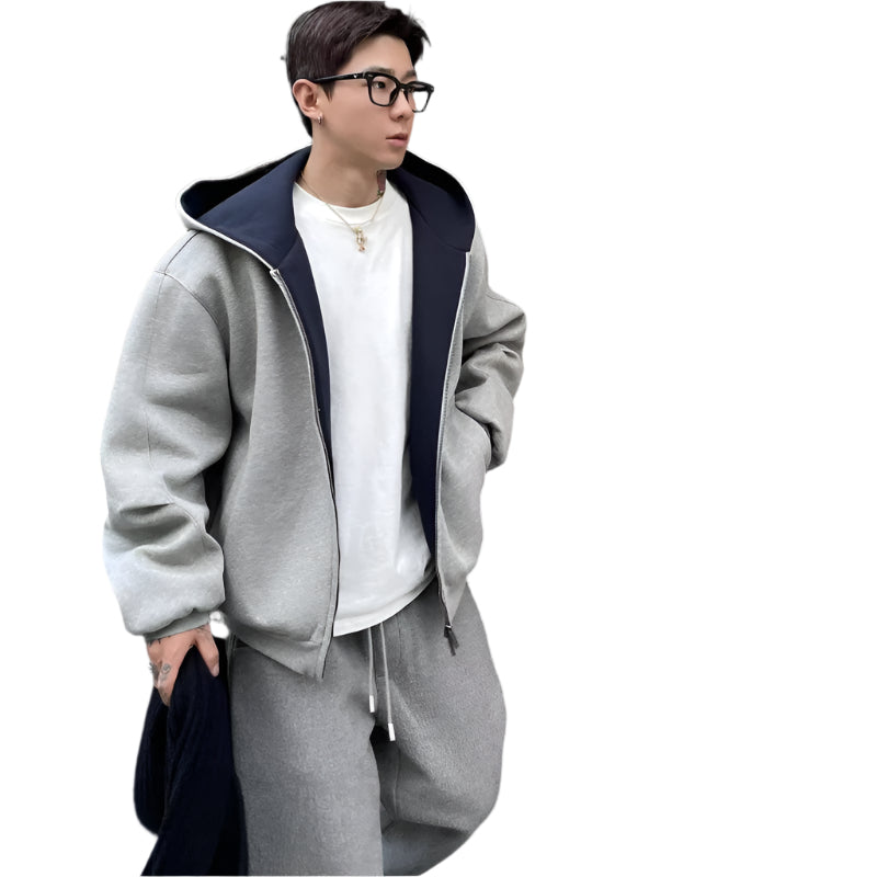 American Style Heavyweight Zip Hoodie & Sweatpants Set
