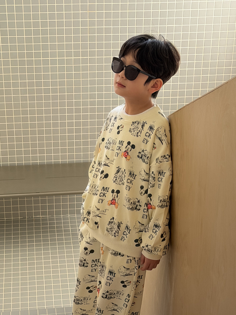 Kids' Printed Sweatshirt Outfit Set