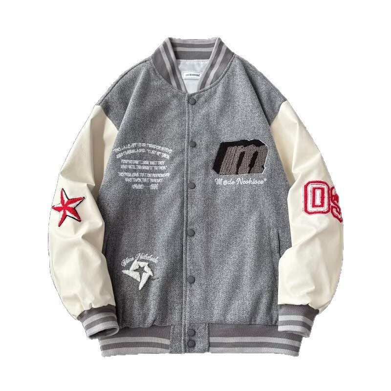 Embroidered Varsity Jacket