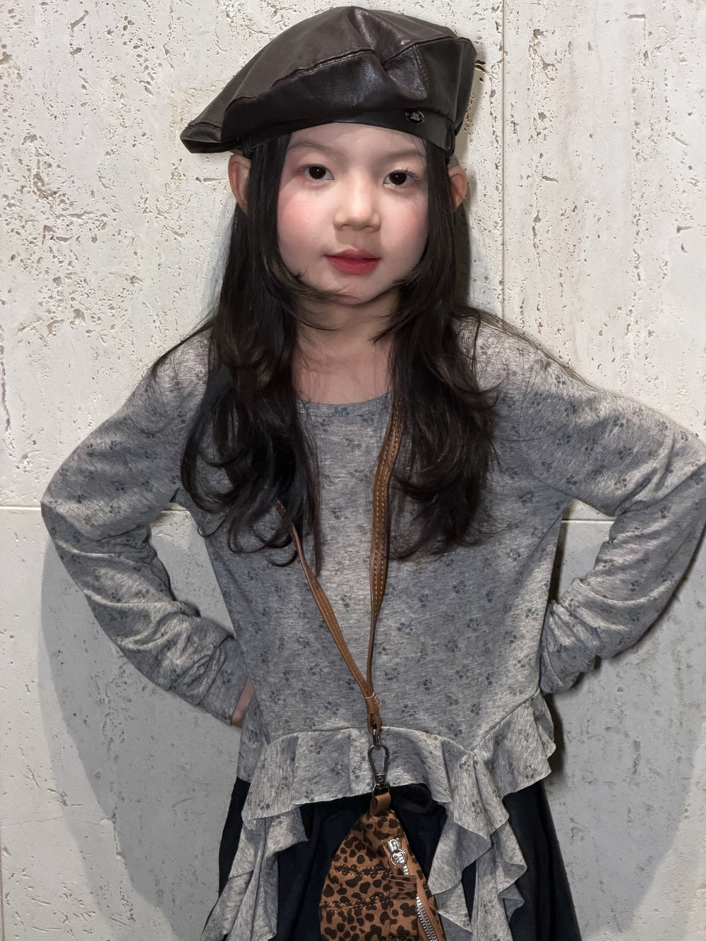 Girls' Floral Long-Sleeve T-Shirt