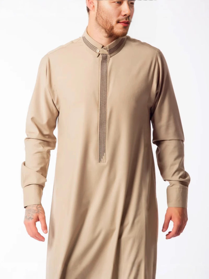 Embroidered Moroccan-Style Thobe