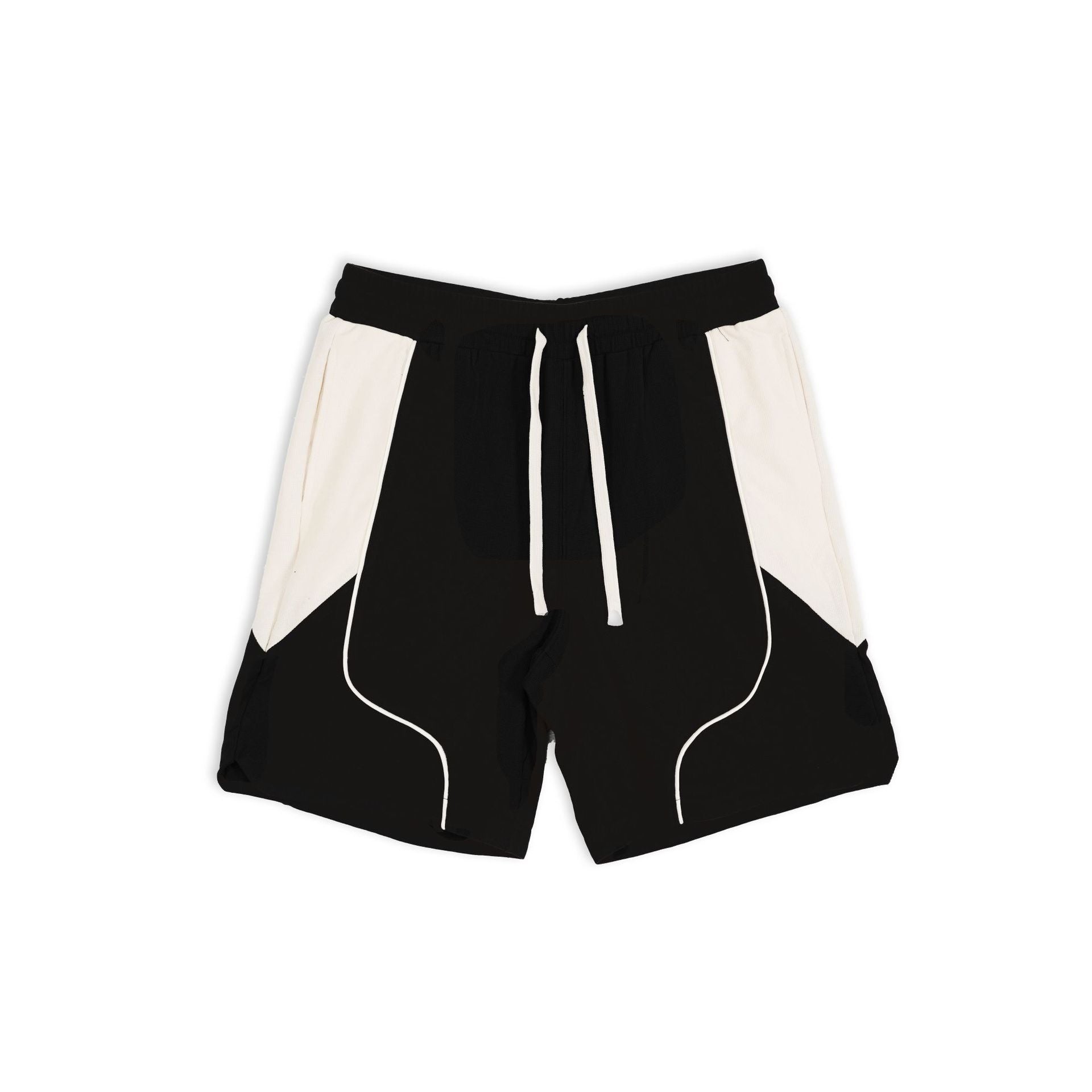 Striped Hem Drawstring Shorts