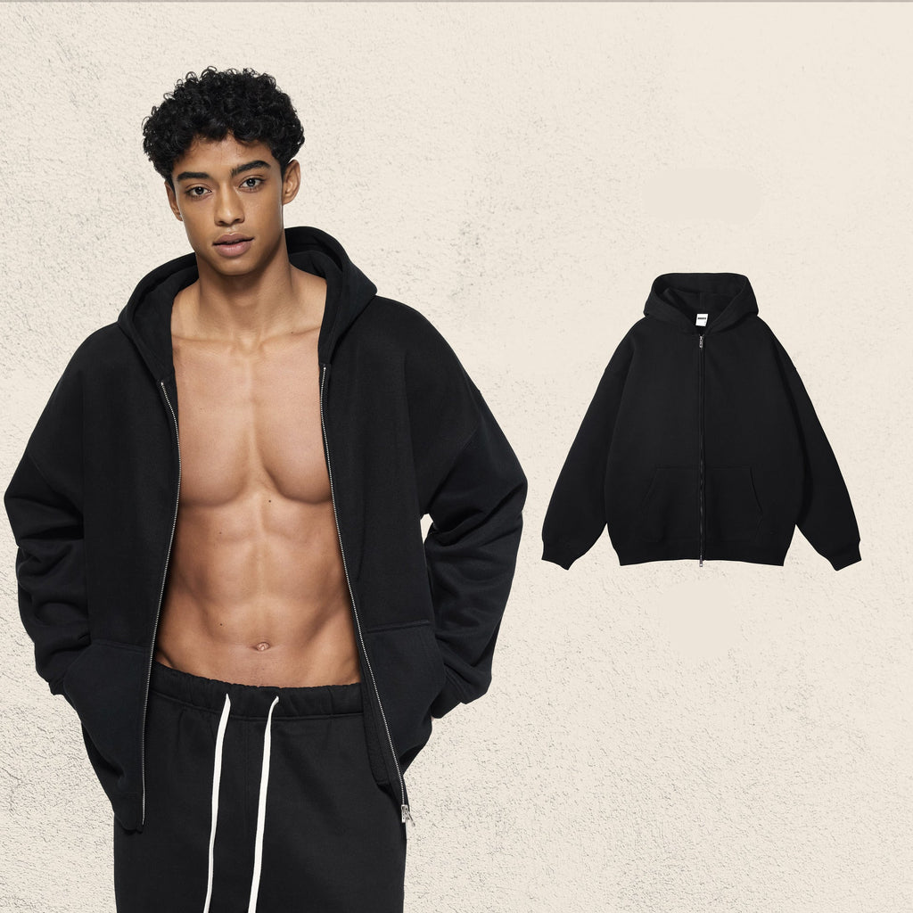 Heavyweight Thermal Dual-Zip Hoodie