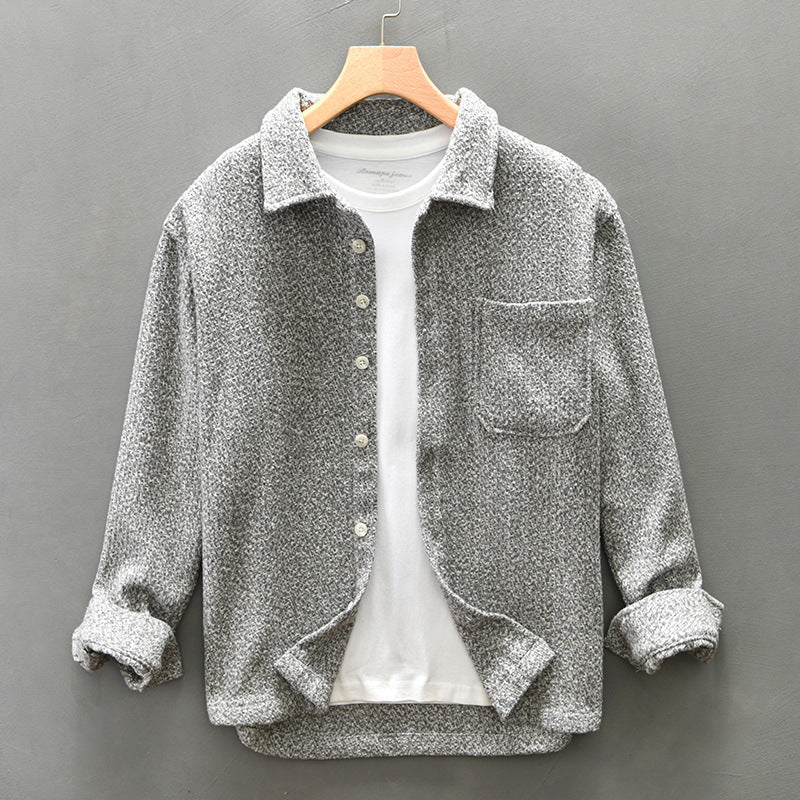 Textured Bouclé Overshirt