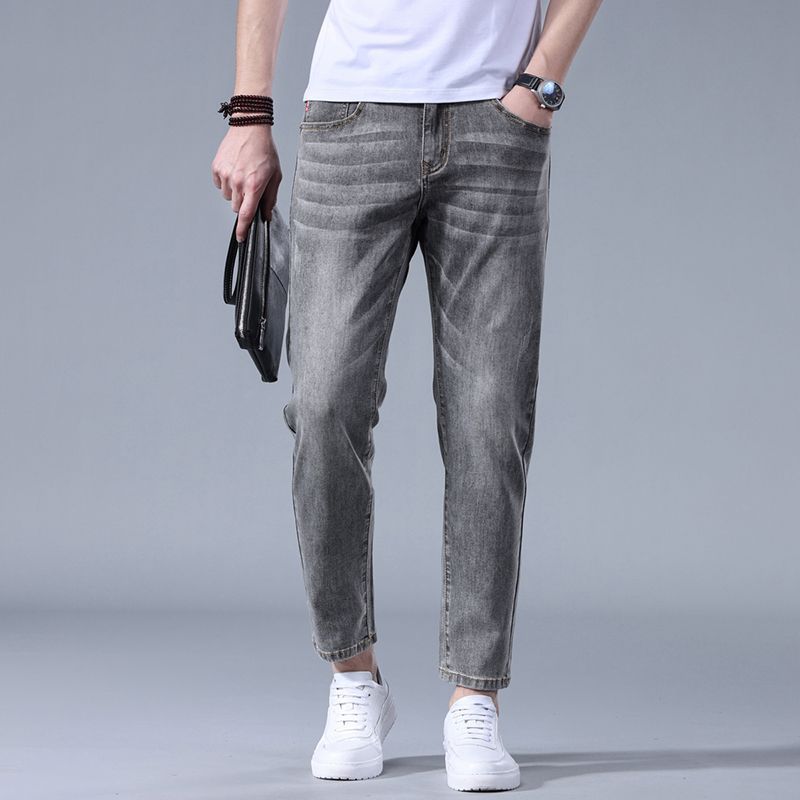 Stretch Straight-Leg Jeans