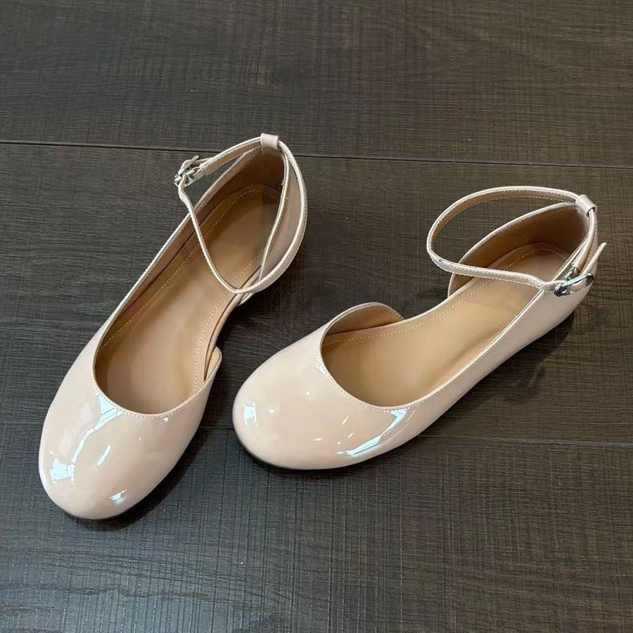 Leather Strap Mary Janes