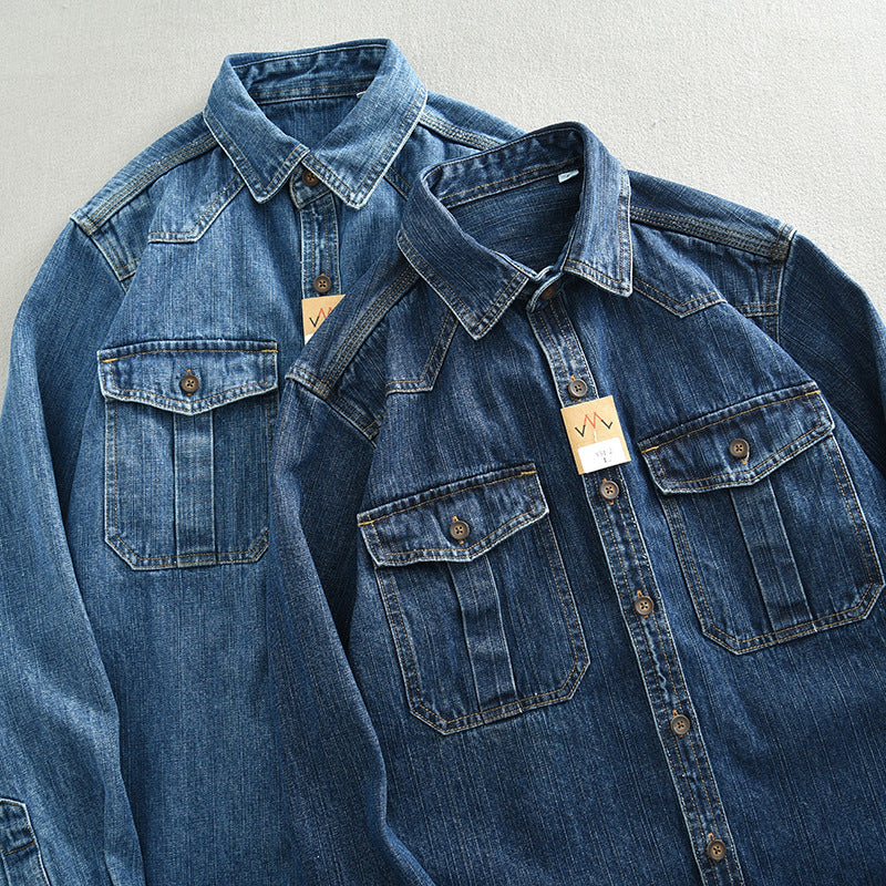 Western Denim Work Shirt