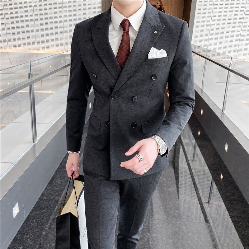 Modern Slim-Fit Three-Piece Suit