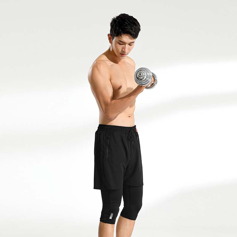 2-in-1 Men's Compression Training Pants