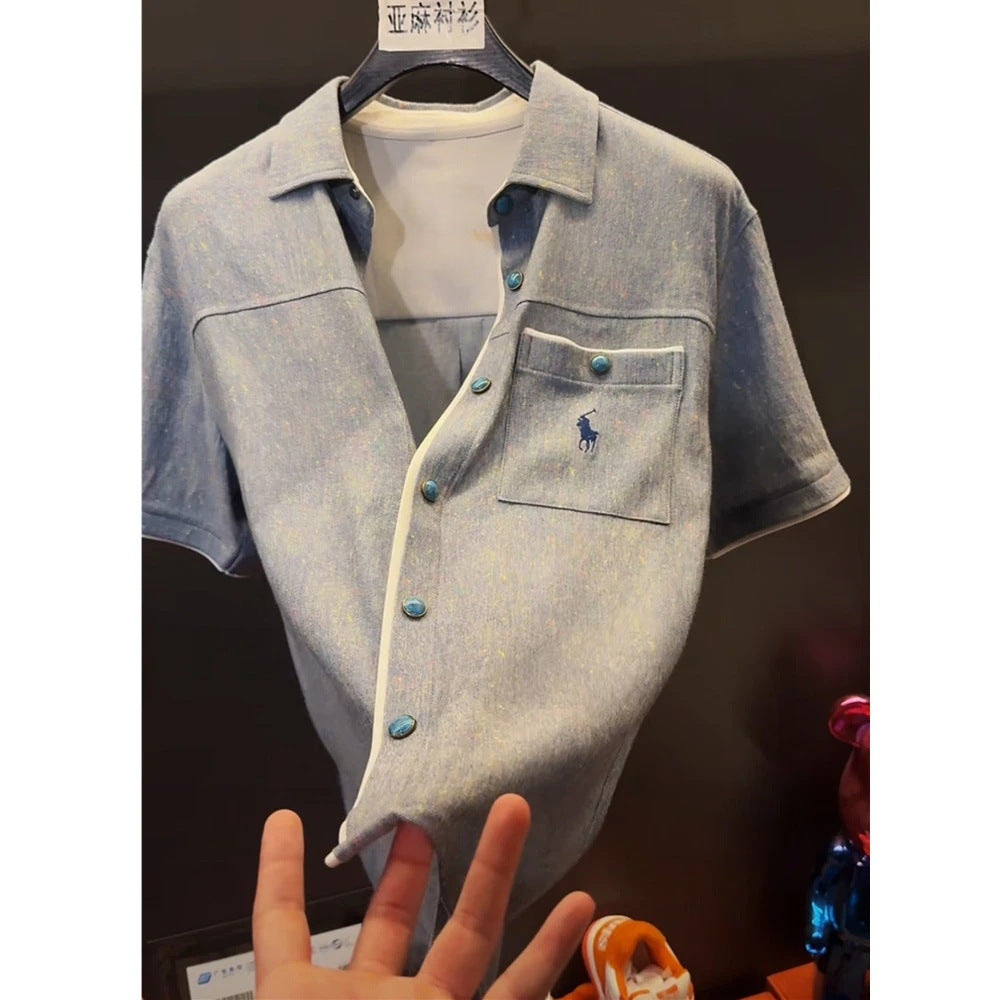 Textured Stitch Polo Shirt