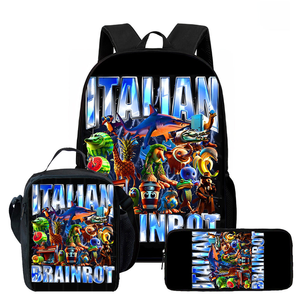 Viral brainrot Backpack Set
