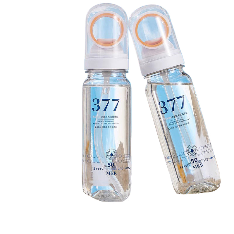 [Licensed sunscreen] 377 whitening transparent sunscreen spray hydration waterproof sweatproof anti-ultraviolet airplane high-speed rail