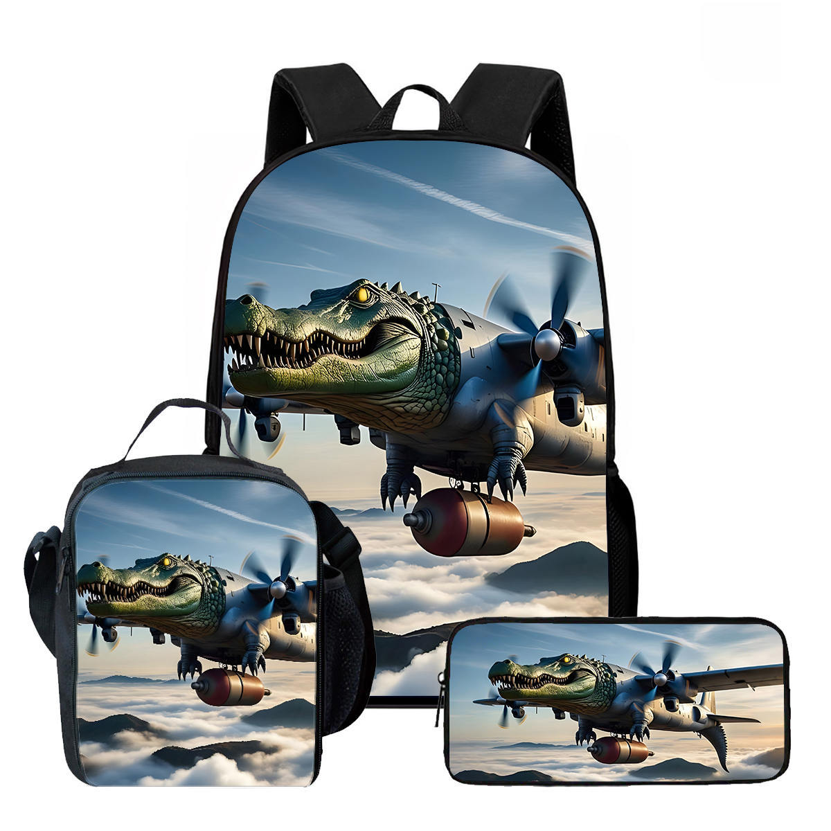 Viral brainrot Backpack Set