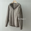 Beige beige hooded