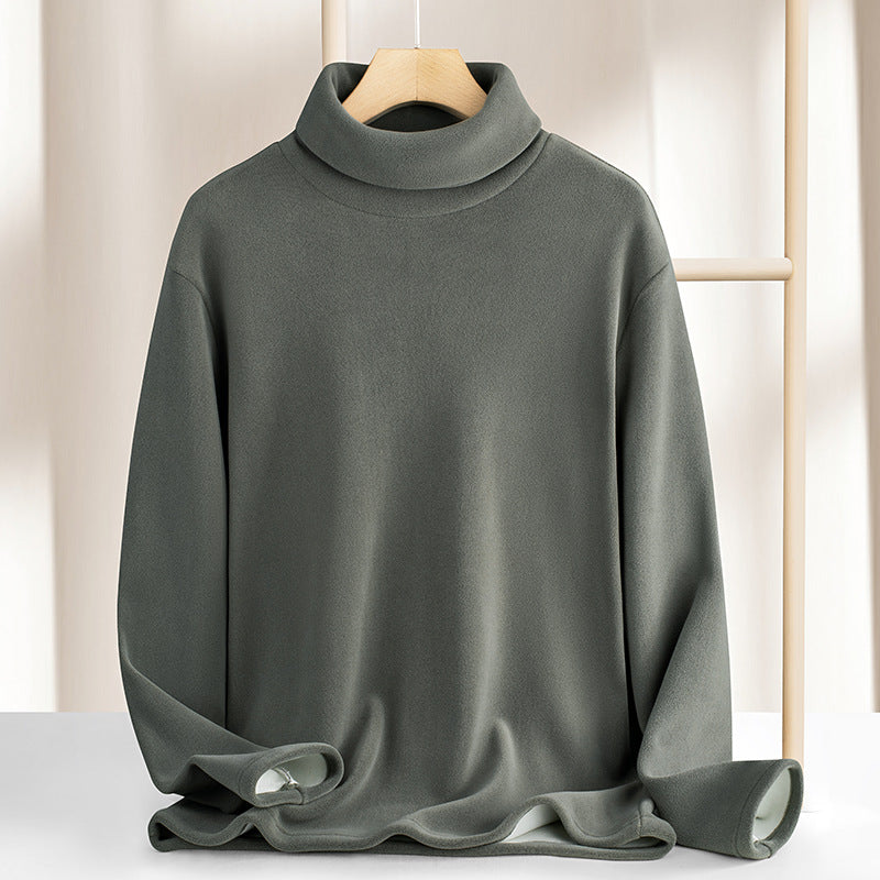 Heavyweight Double-Sided Fleece Turtleneck