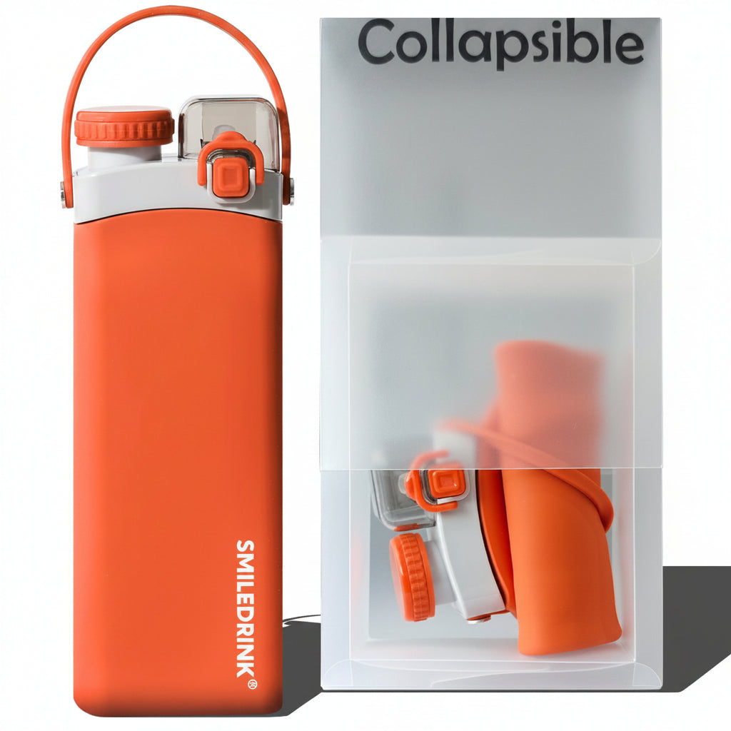 600ml Collapsible Silicone Water Bottle