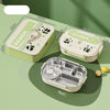 Green Panda 4 compartments + tableware + soup bowl + thermal bag