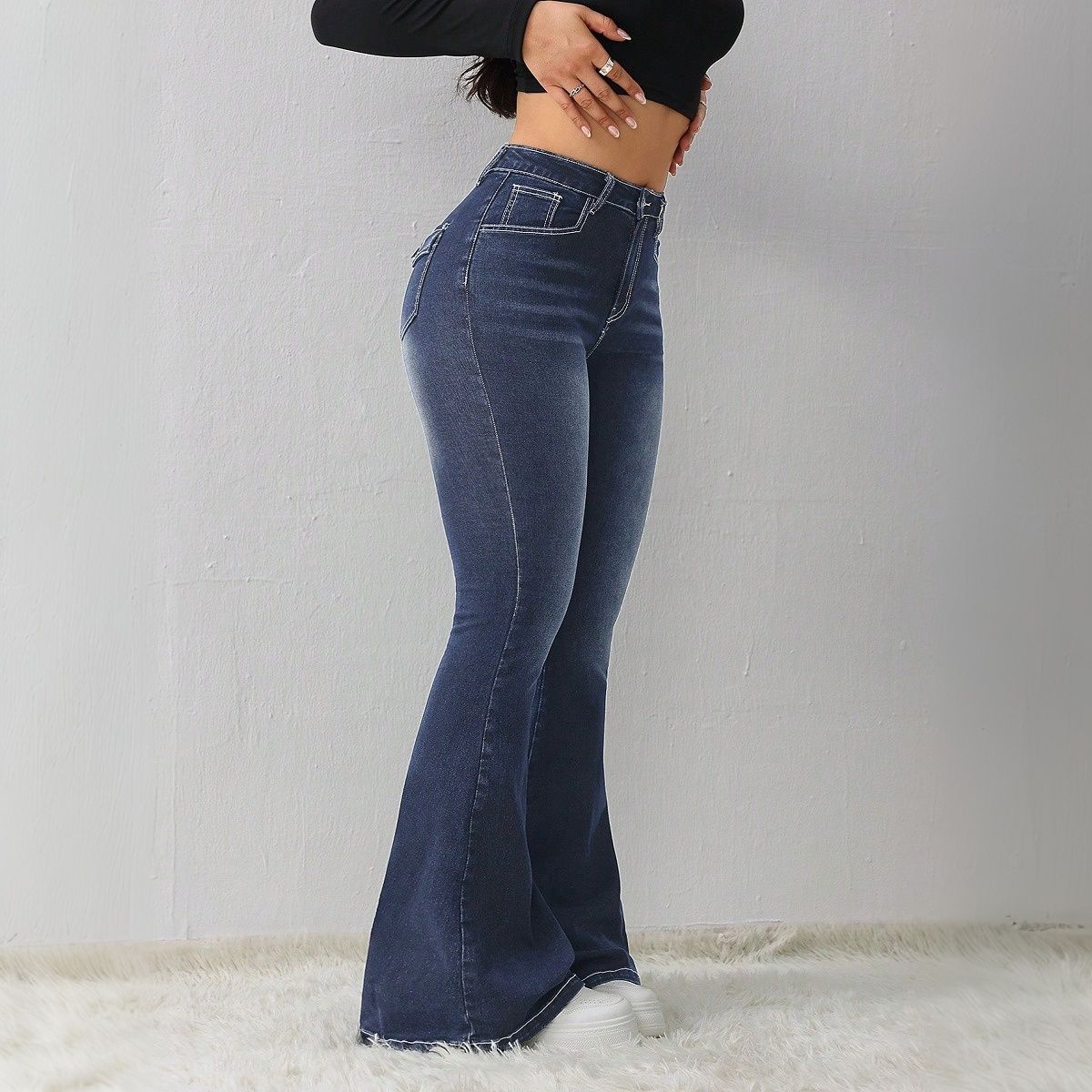 Dark Wash Flared Jeans
