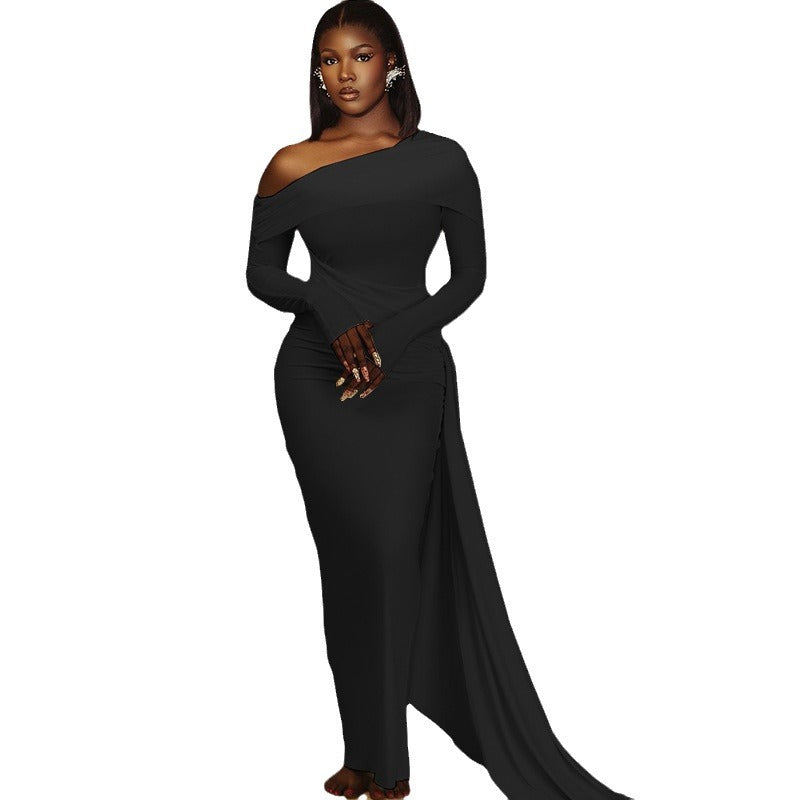One-Shoulder Asymmetric Dress