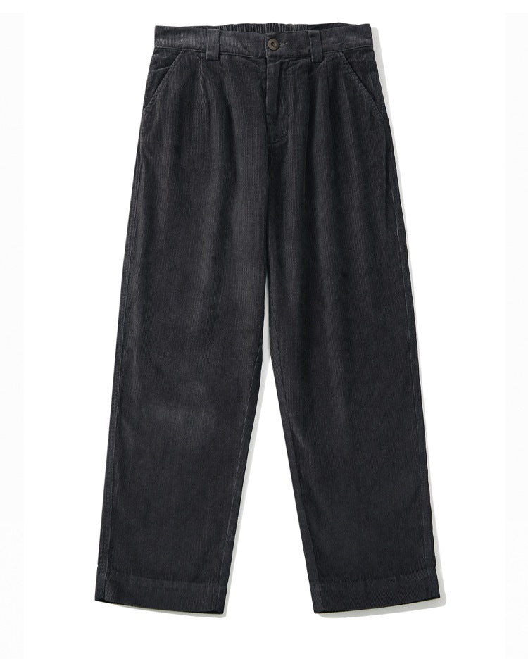 Pleated Corduroy Trousers
