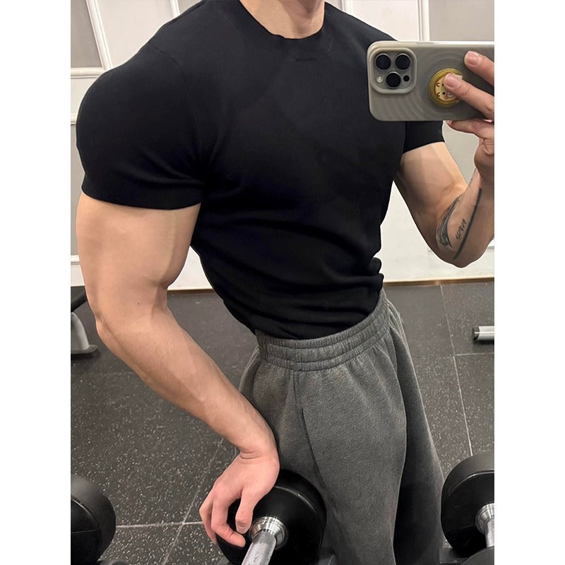 Textured Knit Muscle Tee
