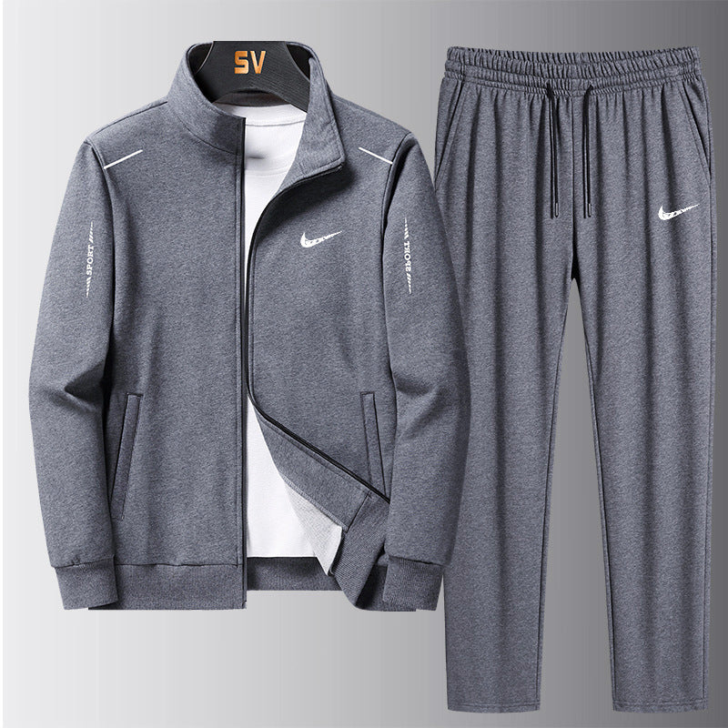 Athleisure Set: Cardigan, Sweatshirt, Pants Duo