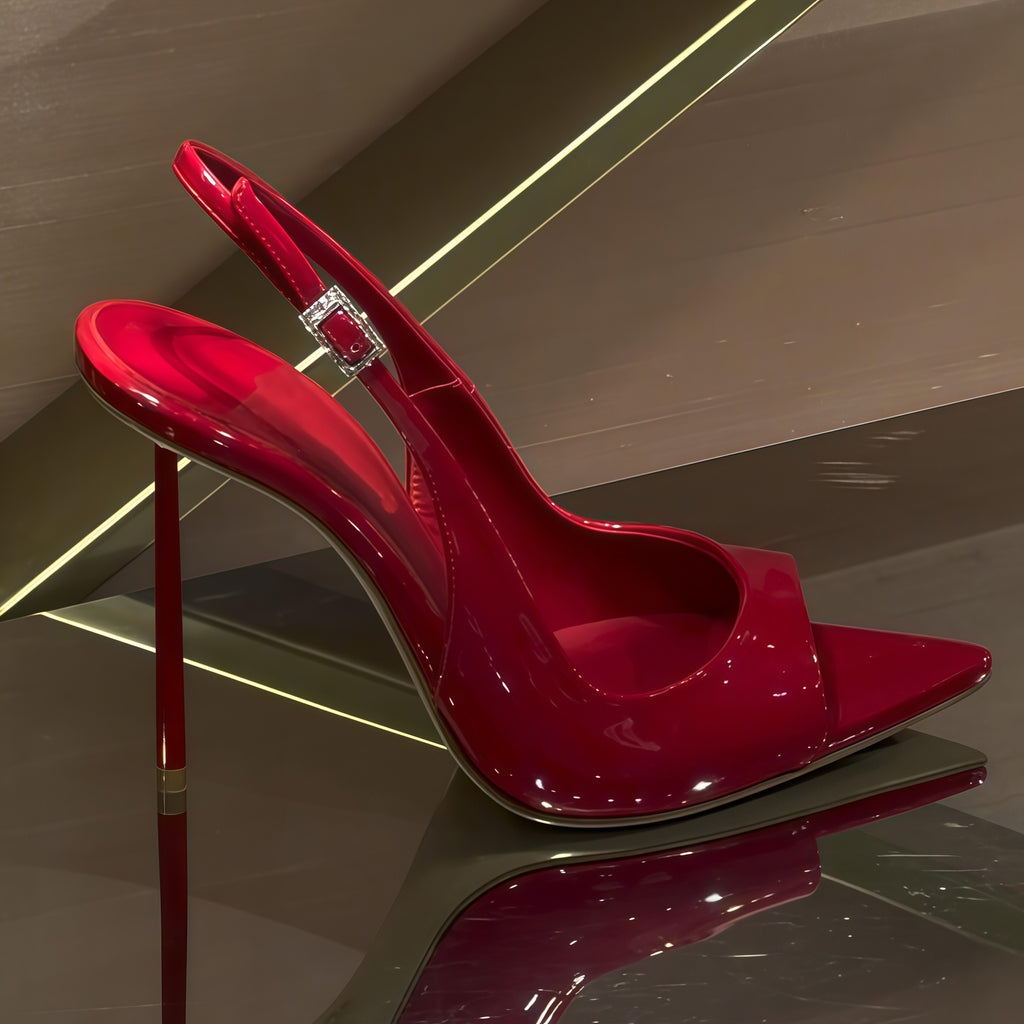 Rhinestone Slingback Pumps