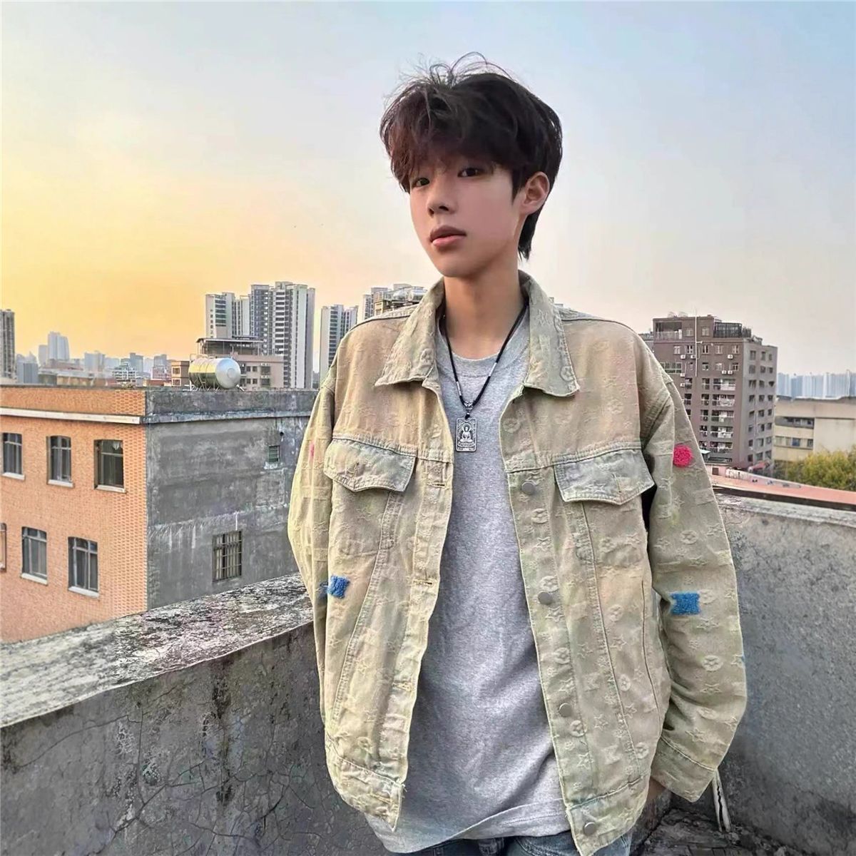 Vintage Patchwork Denim Jacket