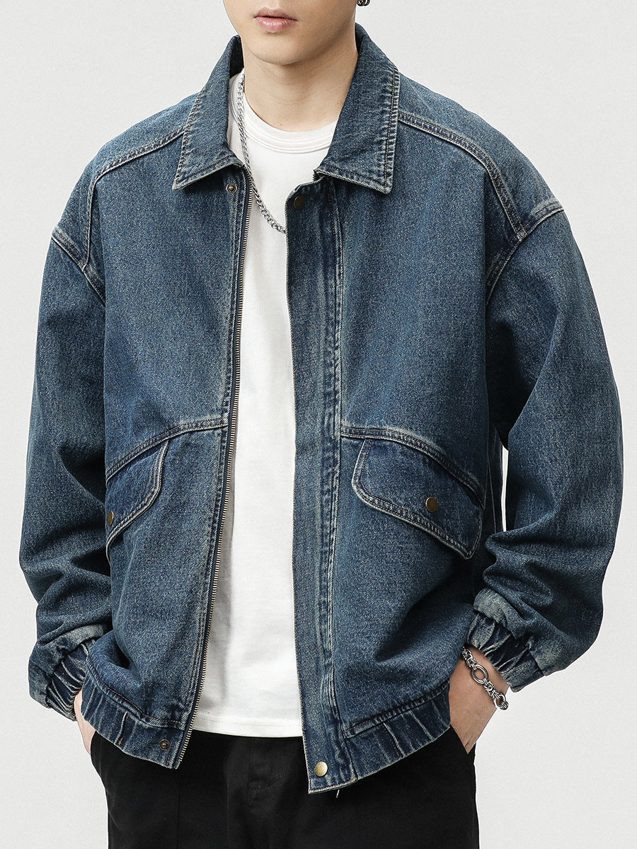 Urban Utility Denim Bomber