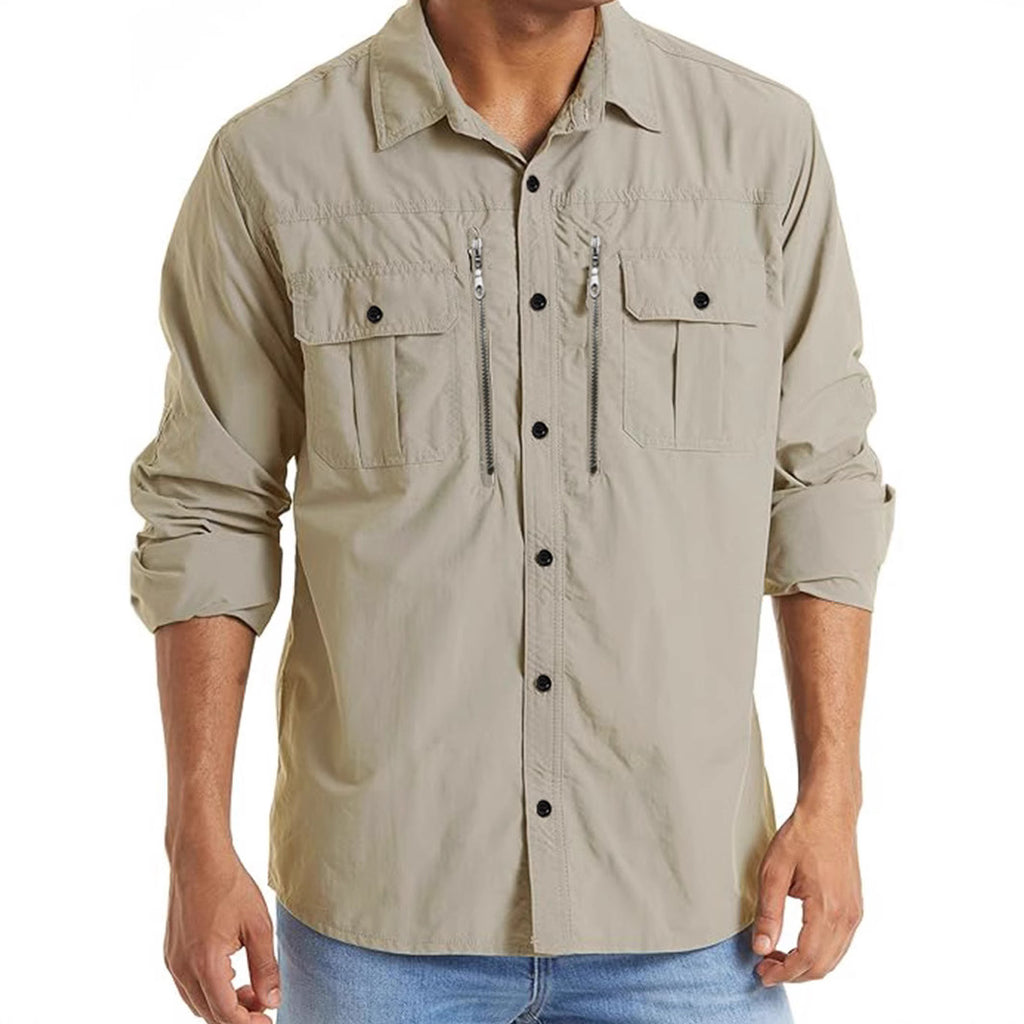 Multi-Pocket Tactical Utility Shirt