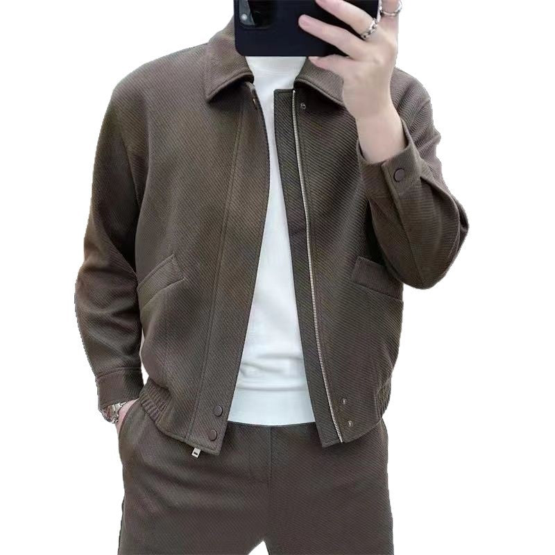 Urban Textured Harrington Set