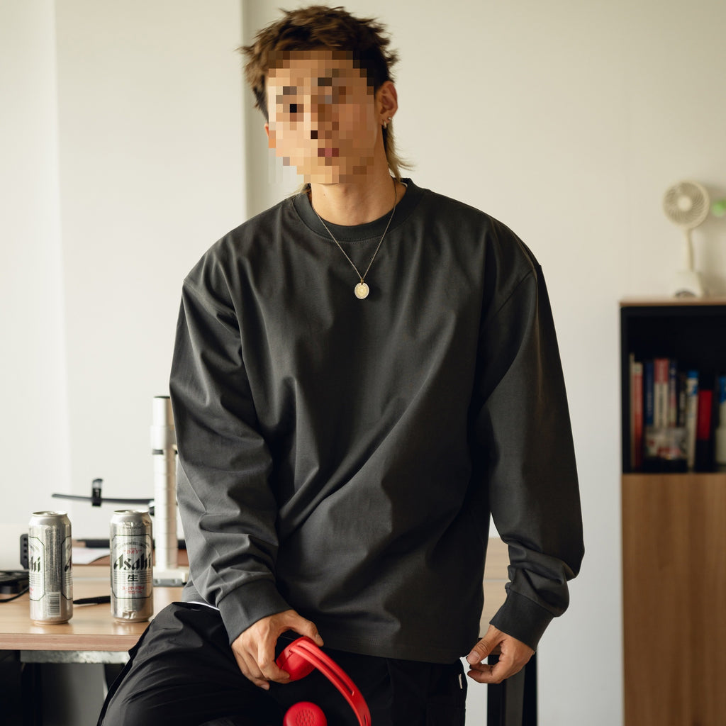 Crewneck Long-Sleeve Tee