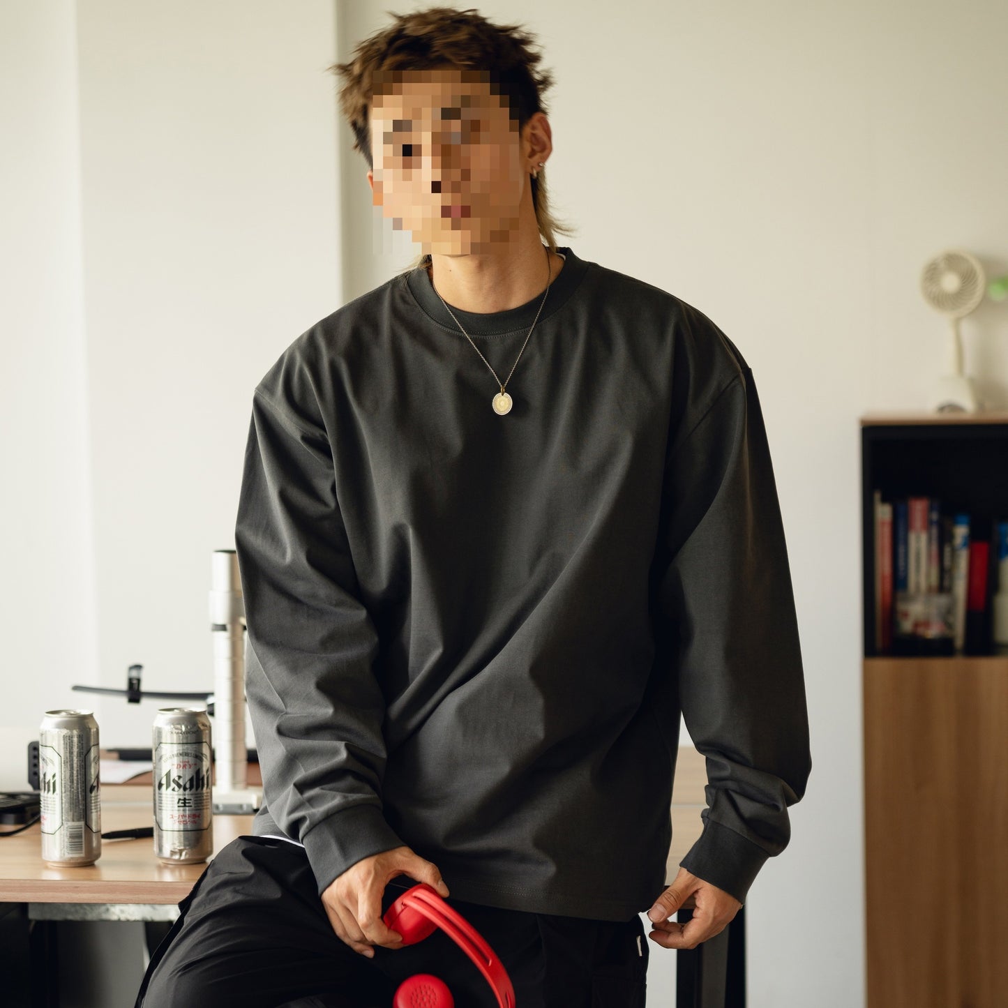 Crewneck Long-Sleeve Tee