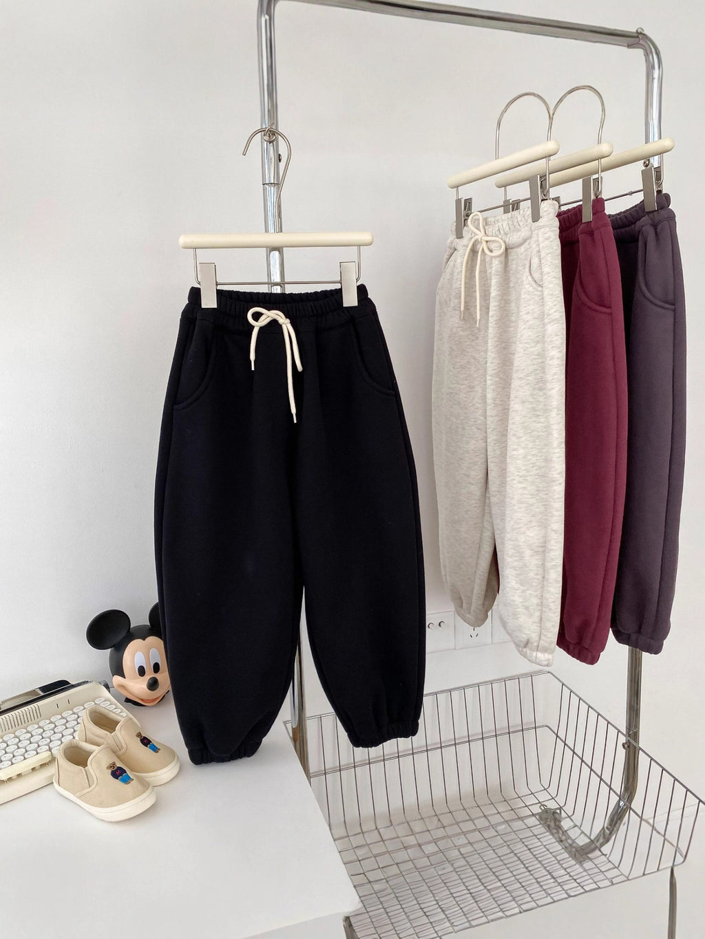 Kids' Fleece-Lined Warm Sweatpants