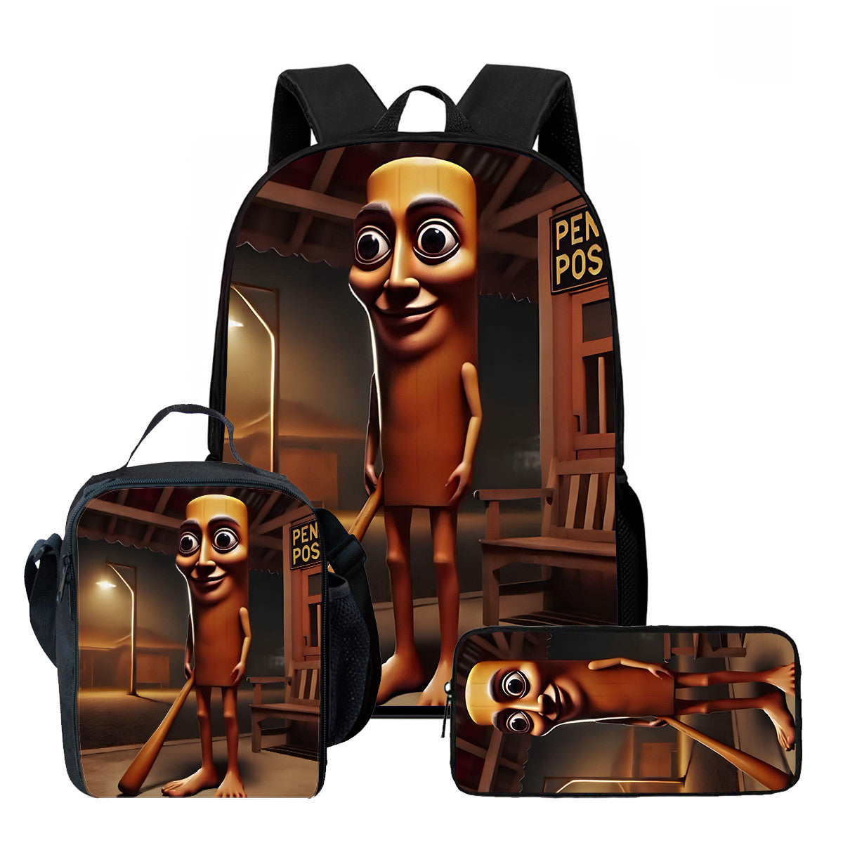 Viral brainrot Backpack Set