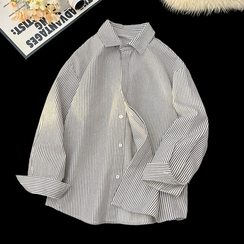 Ins-Style Striped Shirt