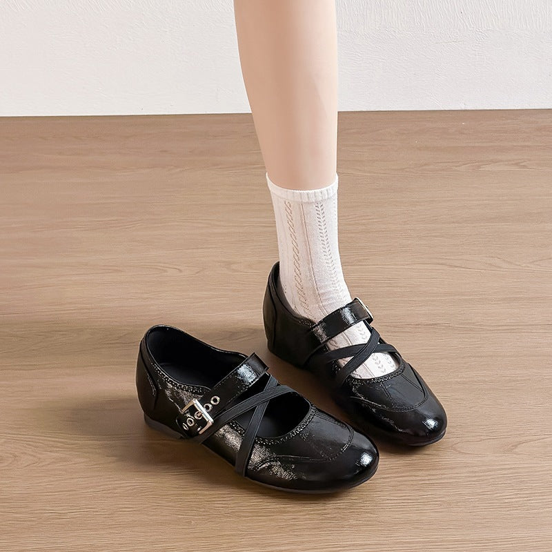 Cross-Strap Mary Janes