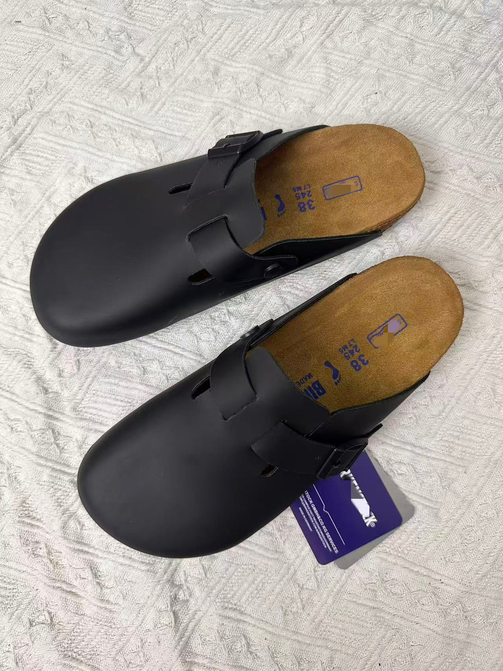 Birkenstock Leather Half-Slippers