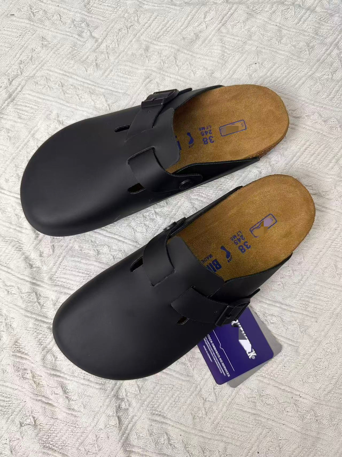 Birkenstock Leather Half-Slippers