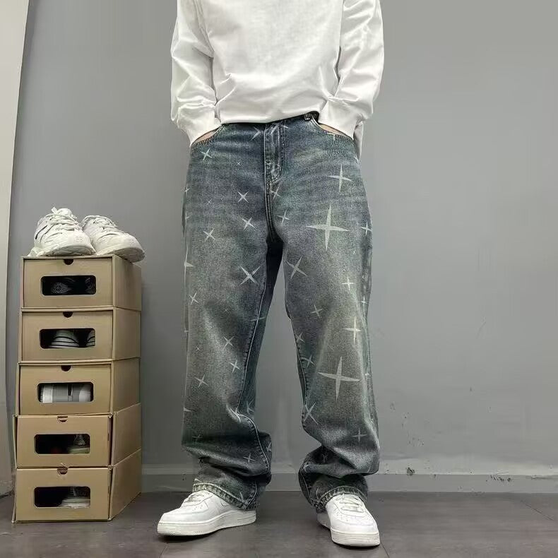 Stellar Grunge Wide Leg Denim