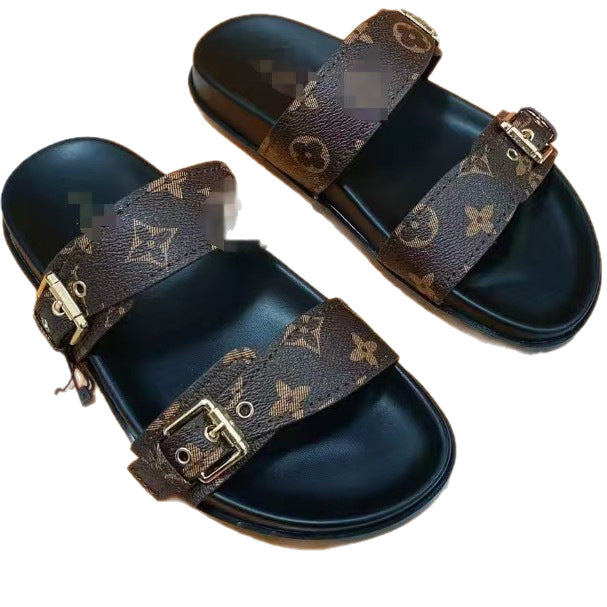 Buckle Platform Slides