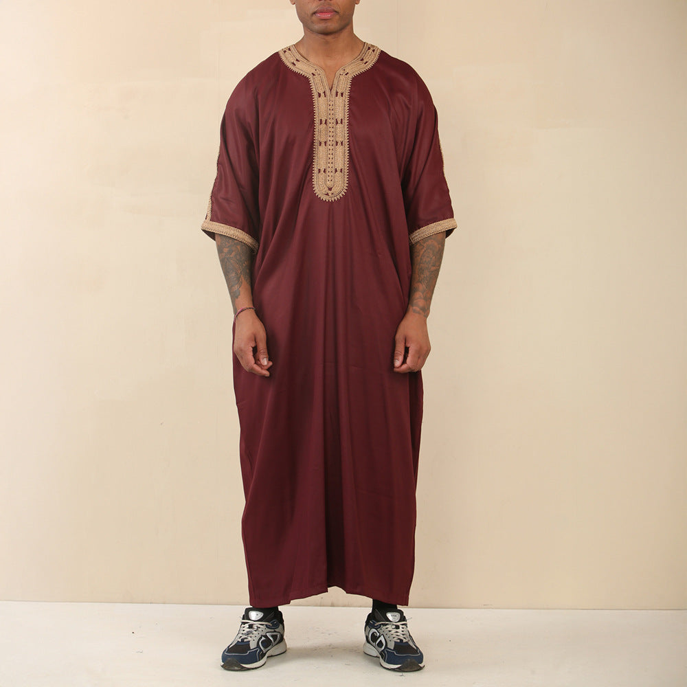 Men’s Embroidered Arab Thobe