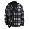 Lined Plaid Hooded Jacket