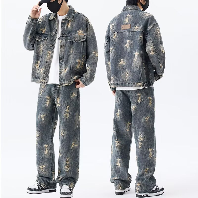 Urban Distressed Denim Set